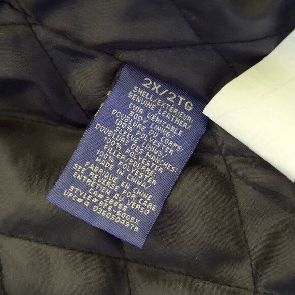 Vintage Retro BUM Equipment 2XL Black Genuine Suede Leather Jacket 90s Y2K Coat - Picture 4 of 15